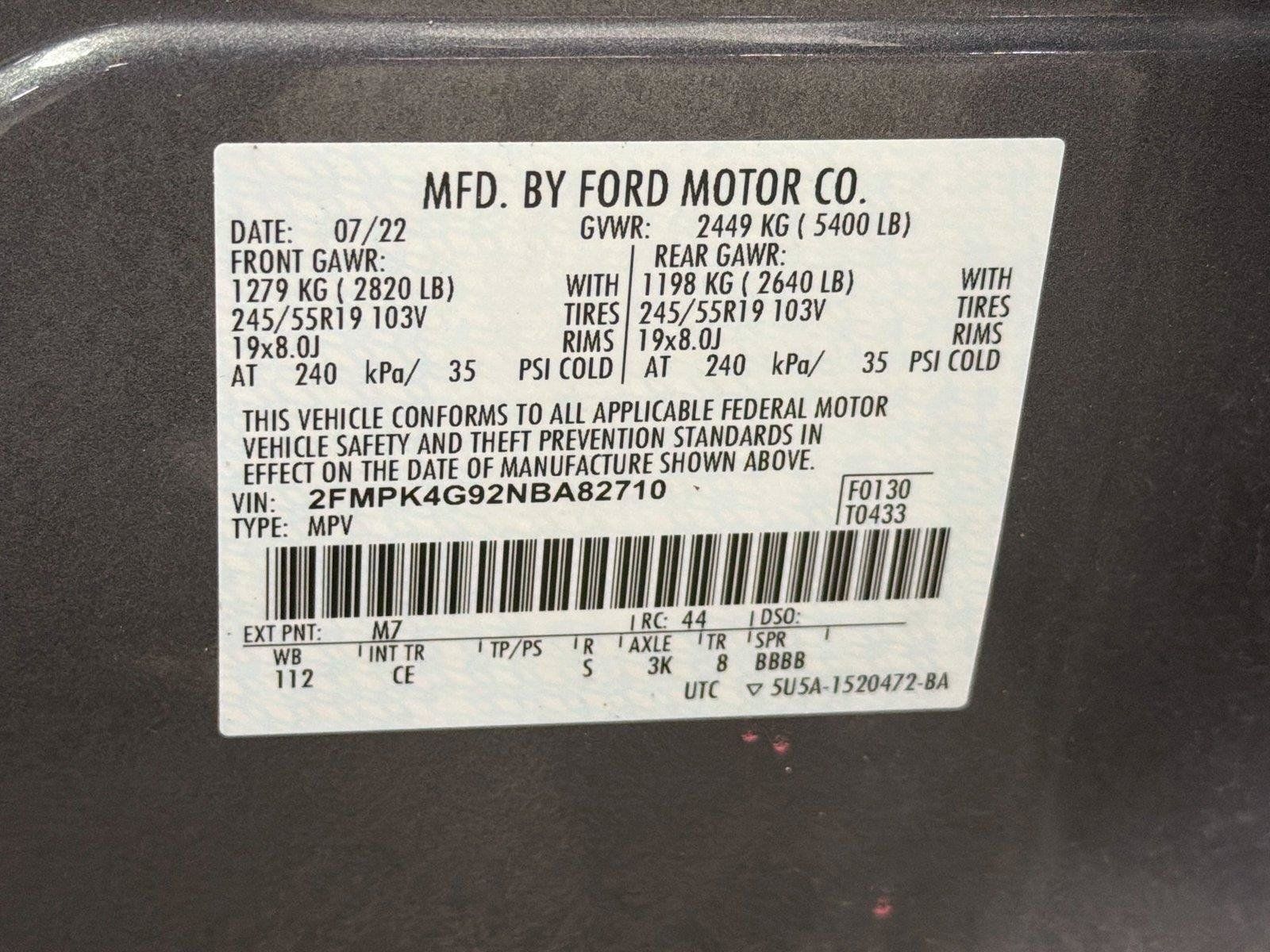 Used 2022 Ford Edge SE w/ Black Appearance Package AWD/4WD image 38