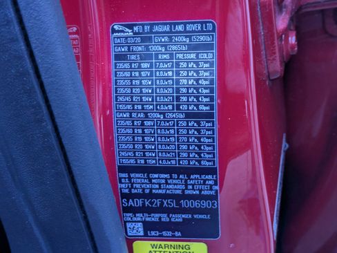 Used 2020 Jaguar E-PACE AWD/4WD image 35