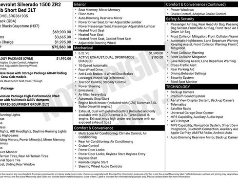 Used 2024 Chevrolet Silverado 1500 ZR2 w/ Technology Package AWD/4WD image 7