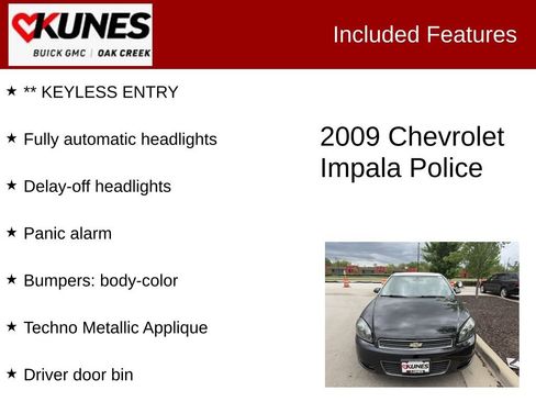 Used 2009 Chevrolet Impala Police FWD image 2