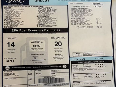 Used 2008 Ford Mustang Shelby GT500 RWD image 77