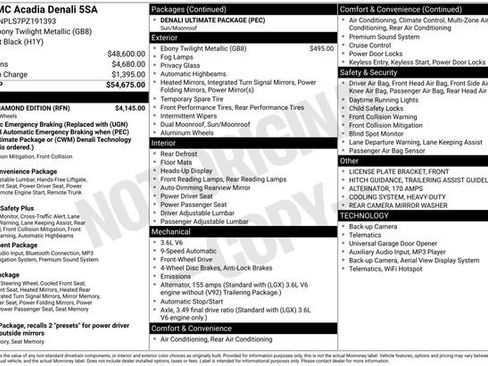 Used 2023 GMC Acadia Denali w/ Black Diamond Edition image 7