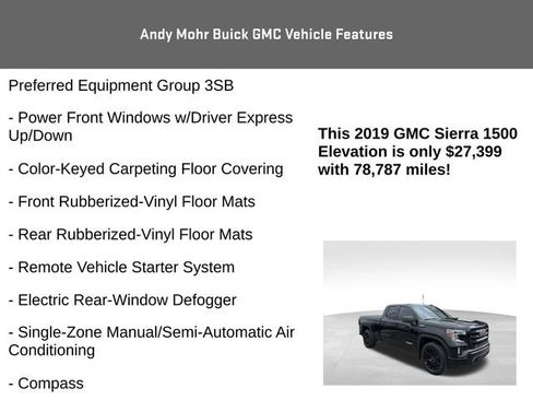 Used 2019 GMC Sierra 1500 Elevation w/ Elevation Value Package image 8