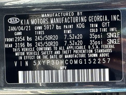 Used 2021 Kia Telluride EX w/ EX Premium Package AWD/4WD image 35