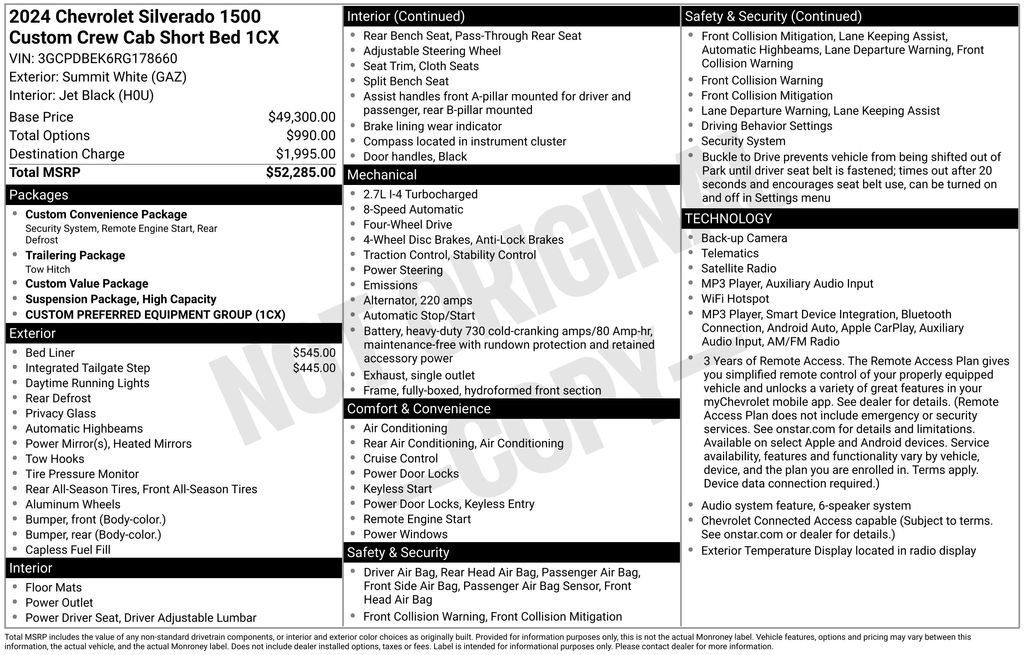 Used 2024 Chevrolet Silverado 1500 Custom AWD/4WD image 31