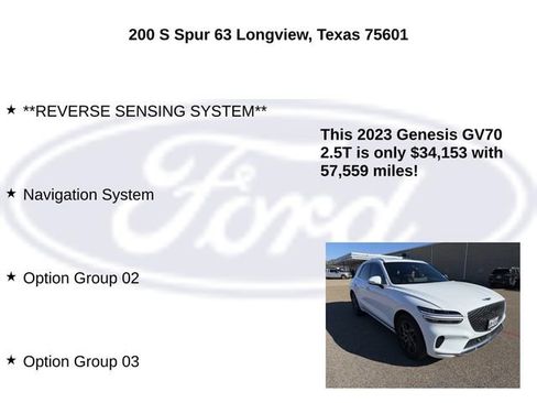 Used 2023 Genesis GV70 2.5T w/ Advanced Package image 20