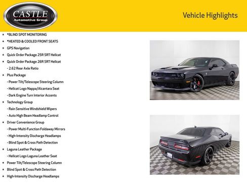 Used 2019 Dodge Challenger SRT Hellcat w/ Laguna Leather Package image 3