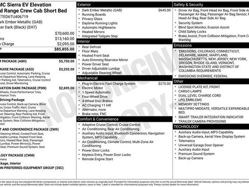 New 2026 GMC Sierra EV Elevation w/ Premium Package image 6