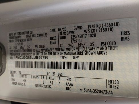 Used 2020 Ford Escape SE image 33