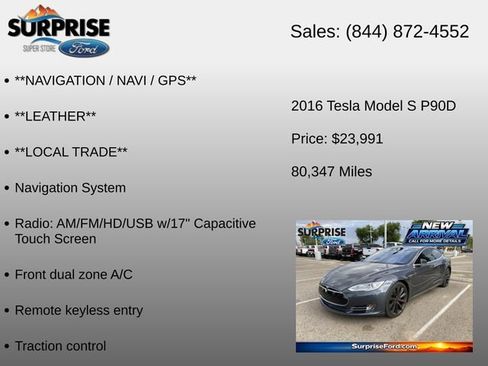 Used 2016 Tesla Model S Performance AWD/4WD image 6