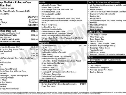 Used 2020 Jeep Gladiator Rubicon w/ Cold Weather Group image 44