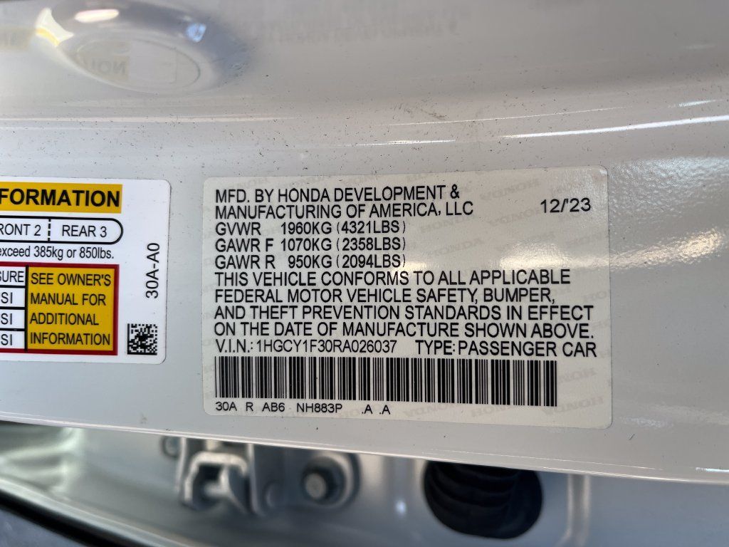 Used 2024 Honda Accord EX image 28