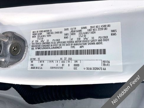 Used 2020 Ford Escape SE AWD/4WD image 29