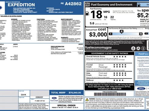 Used 2024 Ford Expedition Limited image 3