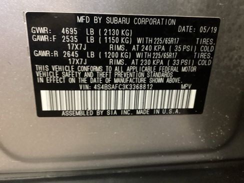 Used 2019 Subaru Outback 2.5i Premium image 16