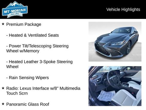 Used 2023 Lexus ES 350 w/ Premium Package image 8