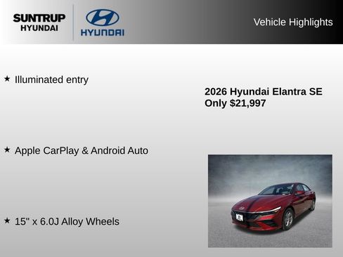 Used 2026 Hyundai Elantra SE FWD image 16