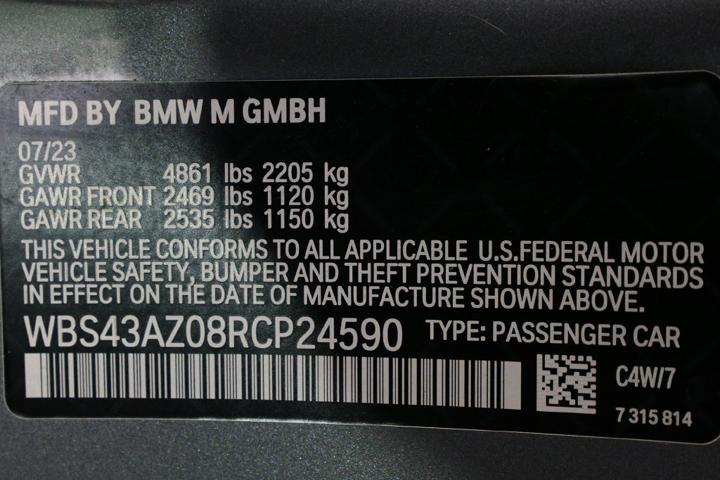 Used 2024 BMW M4 xDrive Competition w/ Parking Assistance Package AWD/4WD image 51