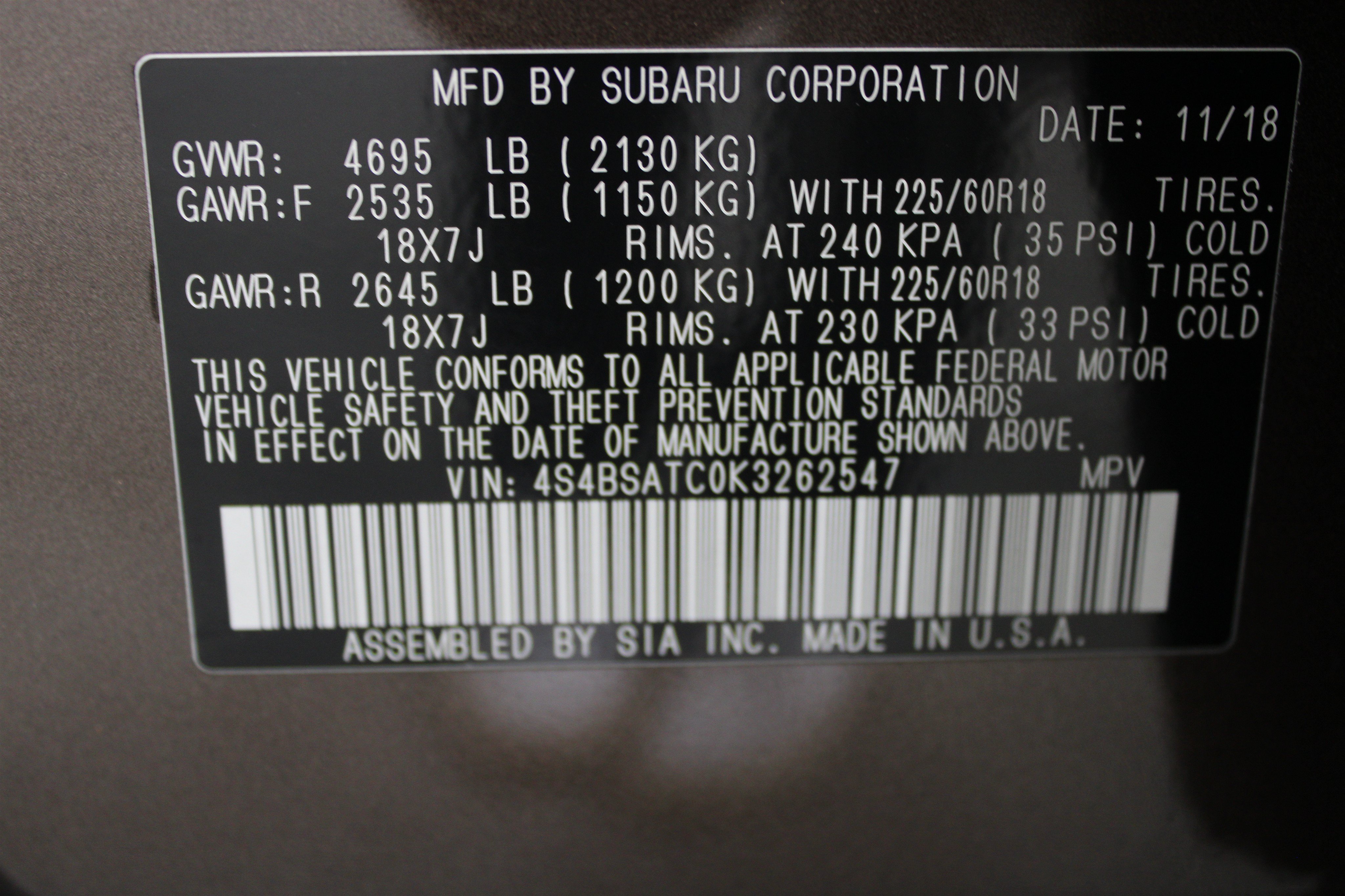 Used 2019 Subaru Outback 2.5i Touring AWD/4WD image 37