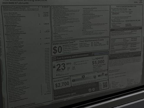 New 2026 BMW X7 xDrive40i w/ M Sport Package image 17