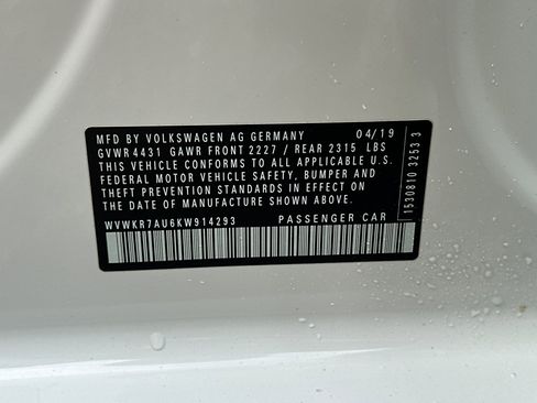 Used 2019 Volkswagen e-Golf SE w/ Driver Assistance Package image 30