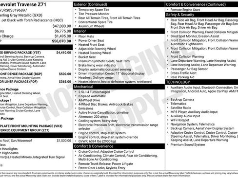 Certified 2025 Chevrolet Traverse Z71 w/ Enhanced Driving Package AWD/4WD image 4