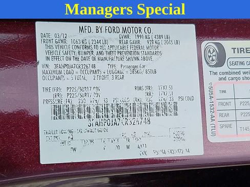 Used 2012 Ford Fusion SEL FWD image 26