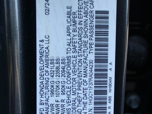 Certified 2024 Honda Accord EX image 29