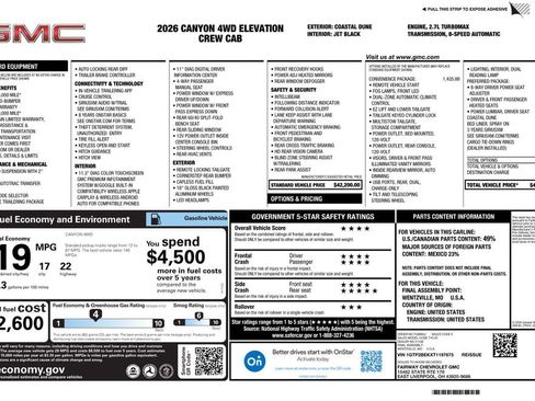 New 2026 GMC Canyon Elevation w/ Convenience Package image 4