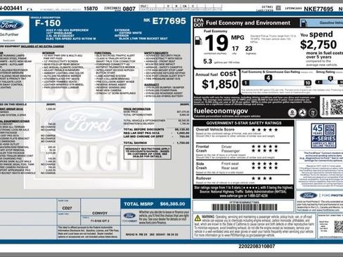 Used 2022 Ford F150 Lariat w/ Max Trailer Tow Package image 32