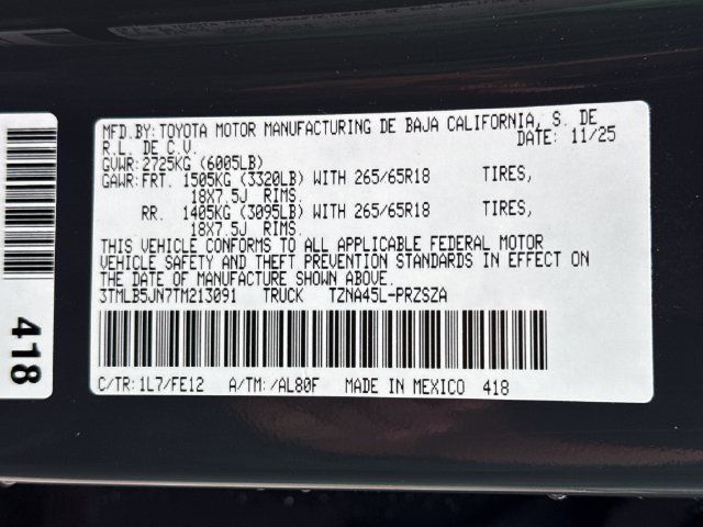 Used 2026 Toyota Tacoma TRD Sport AWD/4WD image 18