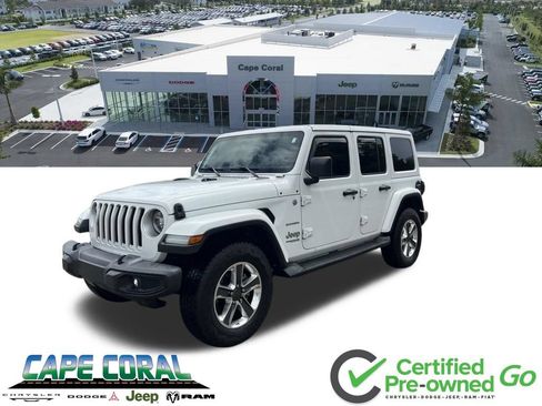 Used 2020 Jeep Wrangler Unlimited Sahara w/ LED Lighting Group AWD/4WD image 1