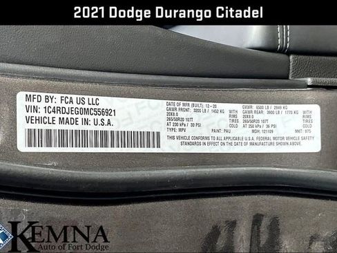 Used 2021 Dodge Durango Citadel image 20