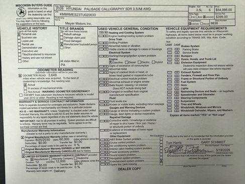 Used 2026 Hyundai Palisade Calligraphy AWD/4WD image 32