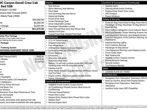 Used 2026 GMC Canyon Denali AWD/4WD image 37