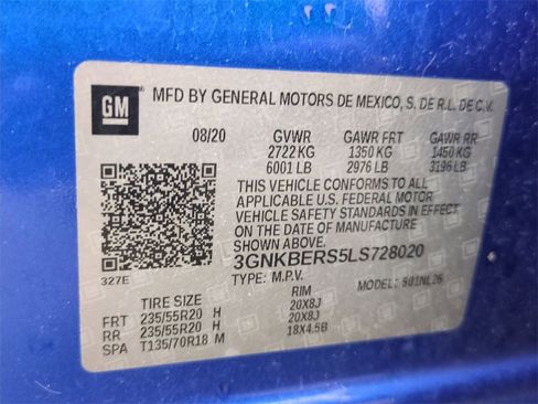 Certified 2020 Chevrolet Blazer RS w/ LPO, Floor Liner Package image 34