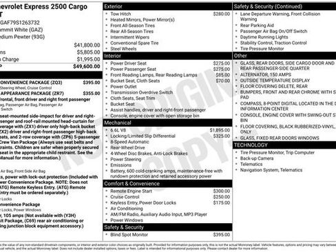 New 2025 Chevrolet Express 2500 Work Van w/ Driver Convenience Package image 5
