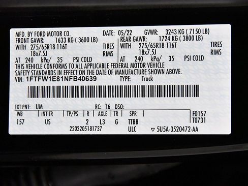 Used 2022 Ford F150 XLT w/ Equipment Group 302A High image 18