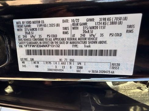 Used 2022 Ford F150 Lariat AWD/4WD image 34