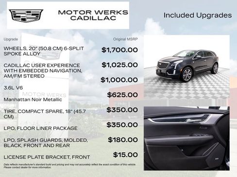 Used 2020 Cadillac XT5 Premium Luxury w/ LPO, Floor Liner Package image 4