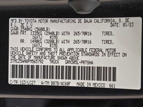 Certified 2023 Toyota Tacoma TRD Off-Road w/ TRD Premium Off Road Package AWD/4WD image 31