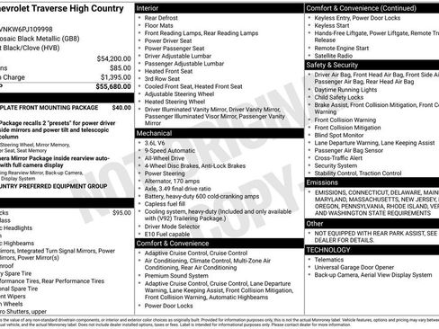 Used 2023 Chevrolet Traverse High Country image 35