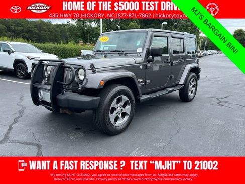 Used 2014 Jeep Wrangler Unlimited Sahara w/ Connectivity Group AWD/4WD image 1