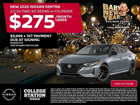 New 2025 Nissan Sentra SV w/ All-Weather Package image 4