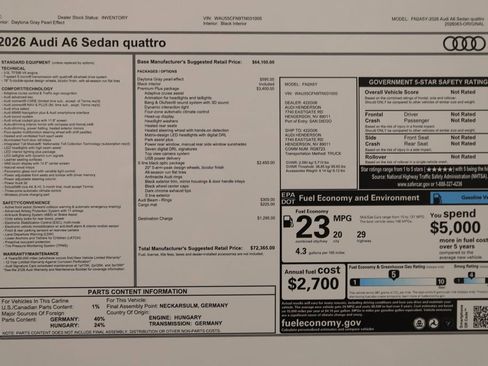 New 2026 Audi A6 Premium Plus image 31