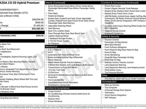 Certified 2025 MAZDA CX-50 2.5 Hybrid w/ Weather Package image 24