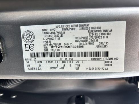 Used 2021 Ford F150 Limited image 34