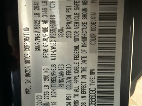 Certified 2023 MAZDA CX-9 Touring image 19