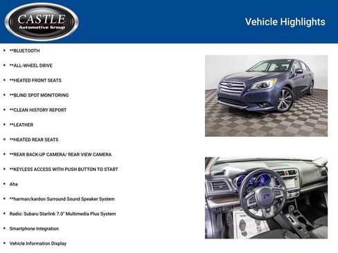 Used 2016 Subaru Legacy 2.5i Limited AWD/4WD image 3
