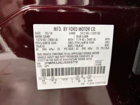 Used 2018 Ford Edge SEL w/ Equipment Group 201A FWD image 28